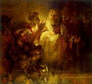 REMBRANDT Harmenszoon van Rijn Peter Denouncing Christ oil painting artist